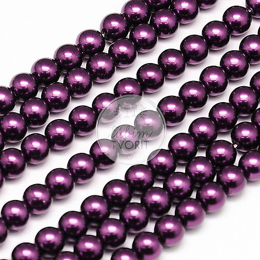  - (0738) Sklenené perličky, 6 mm - 10 g (cca 35 ks) - 16251680_