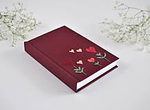 Papiernictvo - Zápisník "Kvety a srdcia" - 16252260_