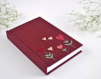 Papiernictvo - Zápisník "Kvety a srdcia" - 16252261_