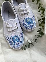 Ponožky, pančuchy, obuv - ♥ Ručne maľované tenisky ♥ - 16252606_