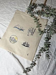 Nákupné tašky - ♥ Plátená, ručne maľovaná taška ♥ - 16253635_