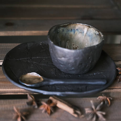 Nádoby - Tmavý rustikální set - 16253858_