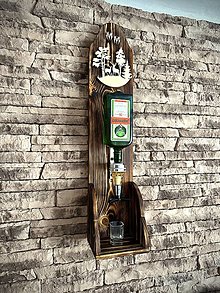 Dekorácie - Pípa na alkohol-Poľovnícky motív-fľaša podľa Vášho výberu - 16251962_