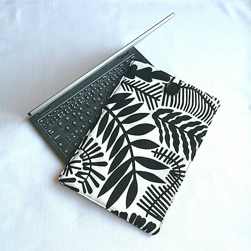 Puzdro black, white na 13" notebook