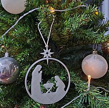 Dekorácie - Ozdoba na vianočný stromček - betlehem - 16253949_