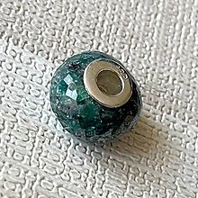 Náhrdelníky - Green Sapphire Pandora Style Pendant / Prívesok, korálka zafír zelený AG925 N111  (č.2) - 16256315_