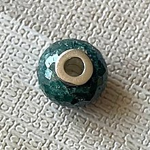 Náhrdelníky - Green Sapphire Pandora Style Pendant / Prívesok, korálka zafír zelený AG925 N111  (č.3) - 16256320_
