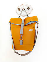 Veľké tašky - crossbody taška horčicová - 16254959_