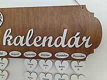 Dekorácie - Rodinný kalendár - 16256703_