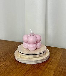 Darčeky pre svadobčanov - Svadobná sviečka - mini bubble - 16254395_