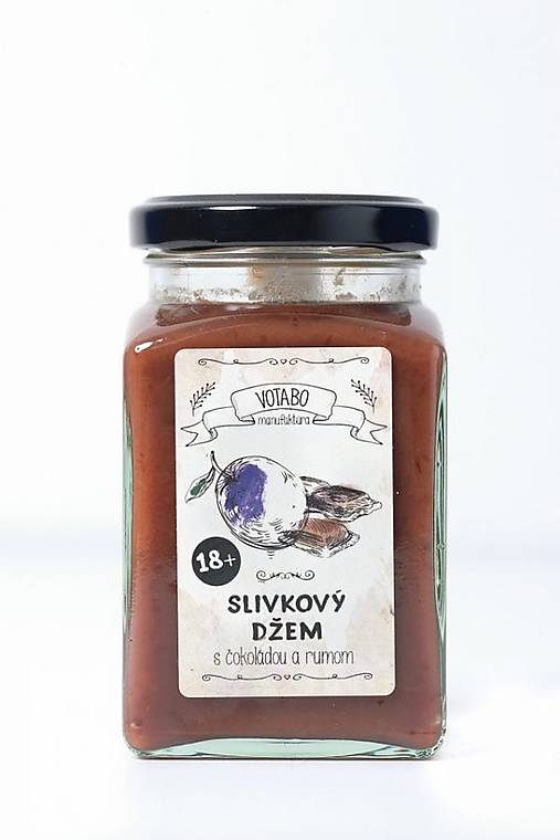 Ovocné džemy a lekváre Votabo (Slivkový džem s čokoládou a rumom)