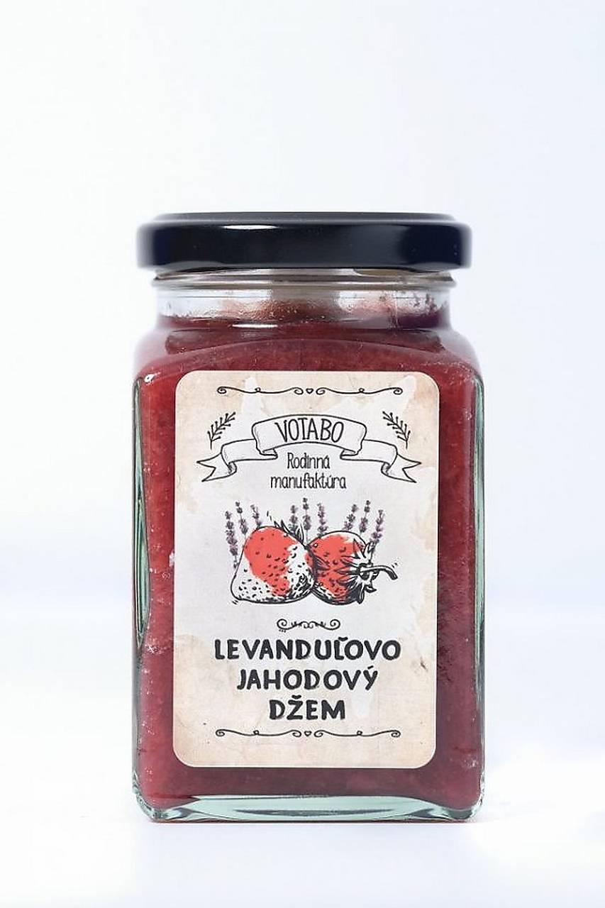 Ovocné džemy a lekváre Votabo (Jahodový džem s levanduľou)