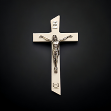 Dekorácie - Svadobný krížik obojstranný - 16255584_