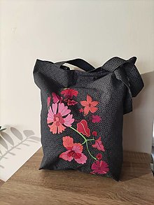 Nákupné tašky - Taška " všade s kvetmi" - 16256390_
