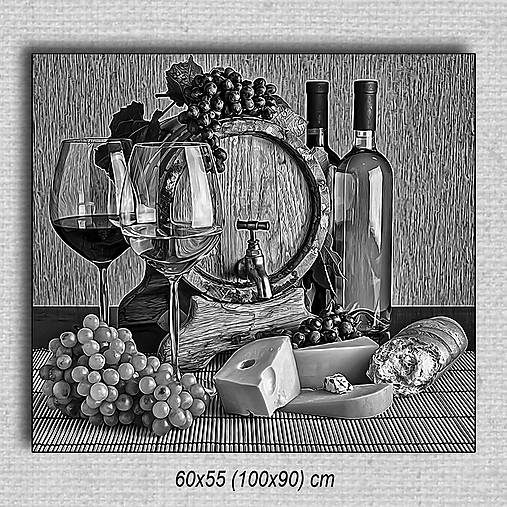 Obrazy - Obraz Zátišie 01 (60x55 cm - Čierna) - 16255683_