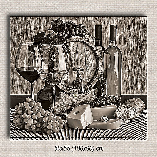 Obrazy - Obraz Zátišie 01 (100x90 cm - Hnedá) - 16255684_