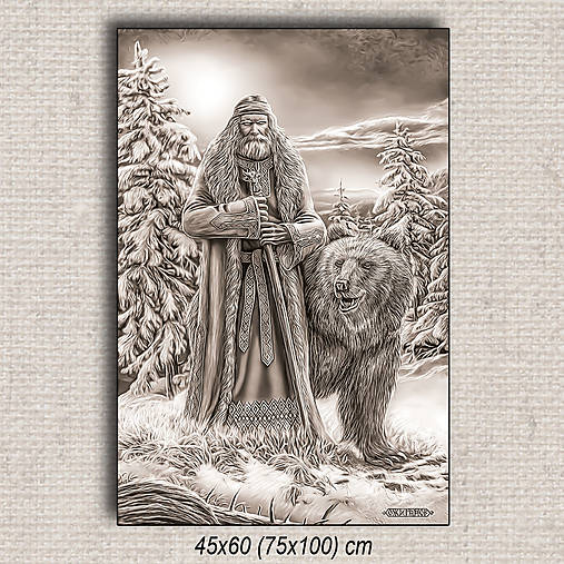 Obrazy - Obraz Veles 01 (75x100 cm - Hnedá) - 16255714_