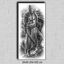 Obrazy - Obraz Bojovník 01 (30x60 cm - Čierna) - 16255703_