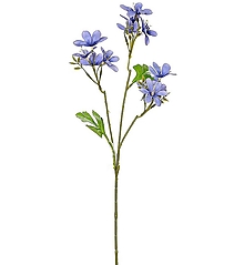 Iný materiál - Lúčne kvety modrá 45cm -  dekorácia - 16257128_
