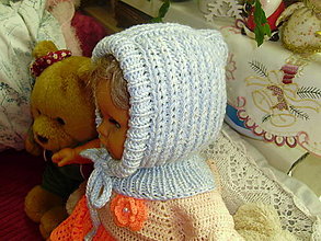 Detské čiapky - Detské pletené kukly - 16259081_