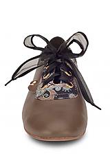 Ponožky, pančuchy, obuv - Kožené hnedé topánky nízke - 16257131_