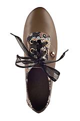 Ponožky, pančuchy, obuv - Kožené hnedé topánky nízke - 16257134_