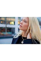 Náhrdelníky - Honey crystal náhrdelník Anabelle - 16257412_