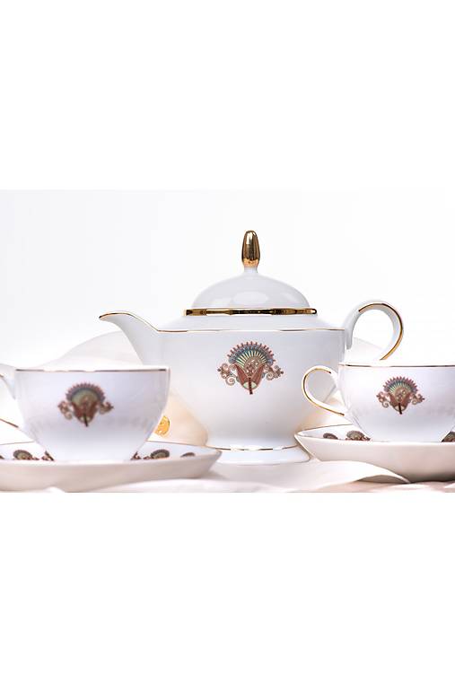 Nádoby - PORCELÁN MOCCA SÚPRAVA PRESIDENT veľká sada - 16257164_