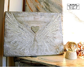 Obrazy - "Strážny anjel" 3D maľba - 16258961_