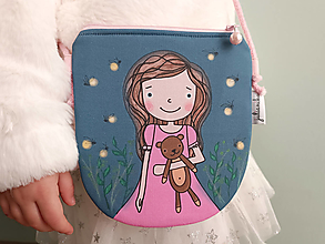 Detské tašky - Kabelka - dievčatko so svetluškami - 16259009_