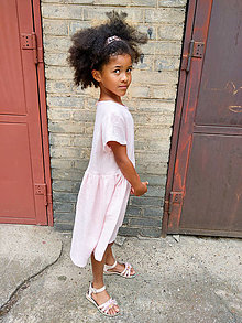 Detské oblečenie - Mušelínové šatôčky EZILI s bambusem, ružové - 16257397_