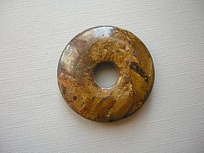 Minerály - Donut kulatý - bronzit 30 mm, č.1f - 16259345_