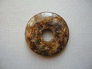 Minerály - Donut kulatý - bronzit 30 mm, č.4f - 16259359_