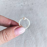 Prstene - Prsteň*prírodná perleť*brúsená - 16259490_