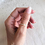 Prstene - Prsteň*prírodná perleť*brúsená - 16259491_