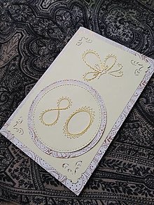 Papiernictvo - Magic card 80-ka motýľ (Zlatá) - 16257638_