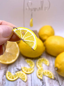 Náušnice - Náušnice citróny* - 16262524_