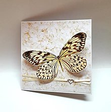 Papiernictvo - Pohľadnica ... na krídlach motýľa - 16262160_