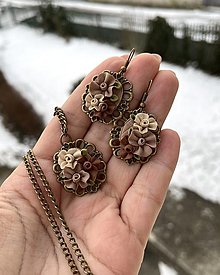 Sady šperkov - Bouquet of rosses *crema*set - 16261600_
