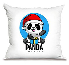 Úžitkový textil - Zimná Panda „Vianočná“ - 16260949_
