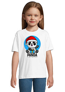 Topy, tričká, tielka - Zimná Panda „Vianočná“ - 16261218_