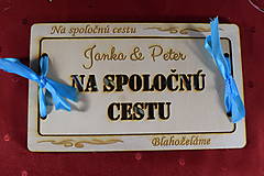Papiernictvo - Drevená Obálka na peniaze dar mladomaželom 14 - 16260149_