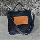 Veľké tašky - Leather blackBAG - 16262300_