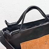 Veľké tašky - Leather blackBAG - 16262306_