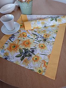 Úžitkový textil - Jarný obrus-narcisy - 16261851_