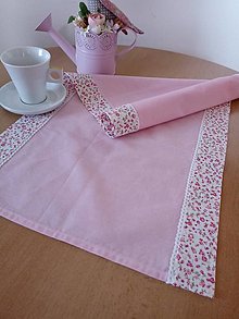 Úžitkový textil - Bavlnený obrus-ružový - 16261862_