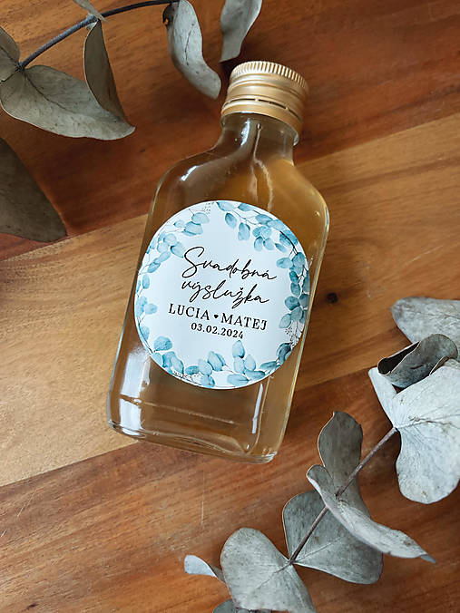 Úložné priestory & Organizácia - Nálepka Svadobné koláčiky - greenery - 16263353_