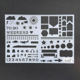 Nástroje - - 50% šablóna A4, pôvod.cena 4,50€ (cestovanie, symboly, štítky) - 16264575_