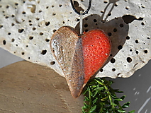 Náhrdelníky - redgold heart-srdiečko.keramika-prívesok - 16264124_