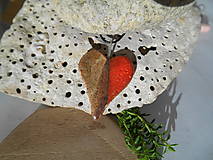 Náhrdelníky - redgold heart-srdiečko.keramika-prívesok - 16264131_